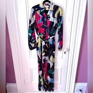 Women’s Mulla Multicoloured Long Sleeve Lined Elastic Waist with Tie Pockets